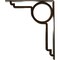 Ekena Millwork Maria Wrought Iron Bracket, (Triple center brace), Antiqued Brass 2"W x 12"D x 15"H BKTM02X12X15TMAABS - alternate 6
